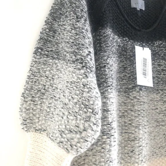 NWT Runway Maiyet Degradé Chunky Cashmere & Mohair Sweater - Picture 7 of 12